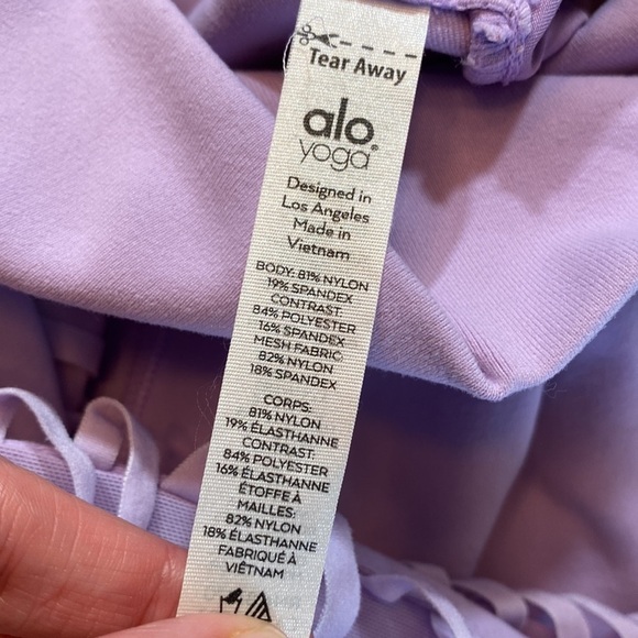 ALO YOGA Prism Capri Leggings in Ultraviolet sz XS - Picture 9 of 11